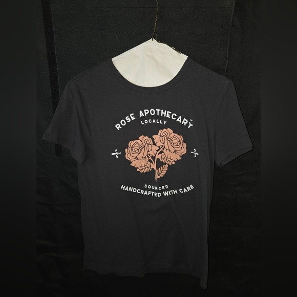 Other - Schitts Creek Black Tee with Copper Medallion Graphic and White Trim